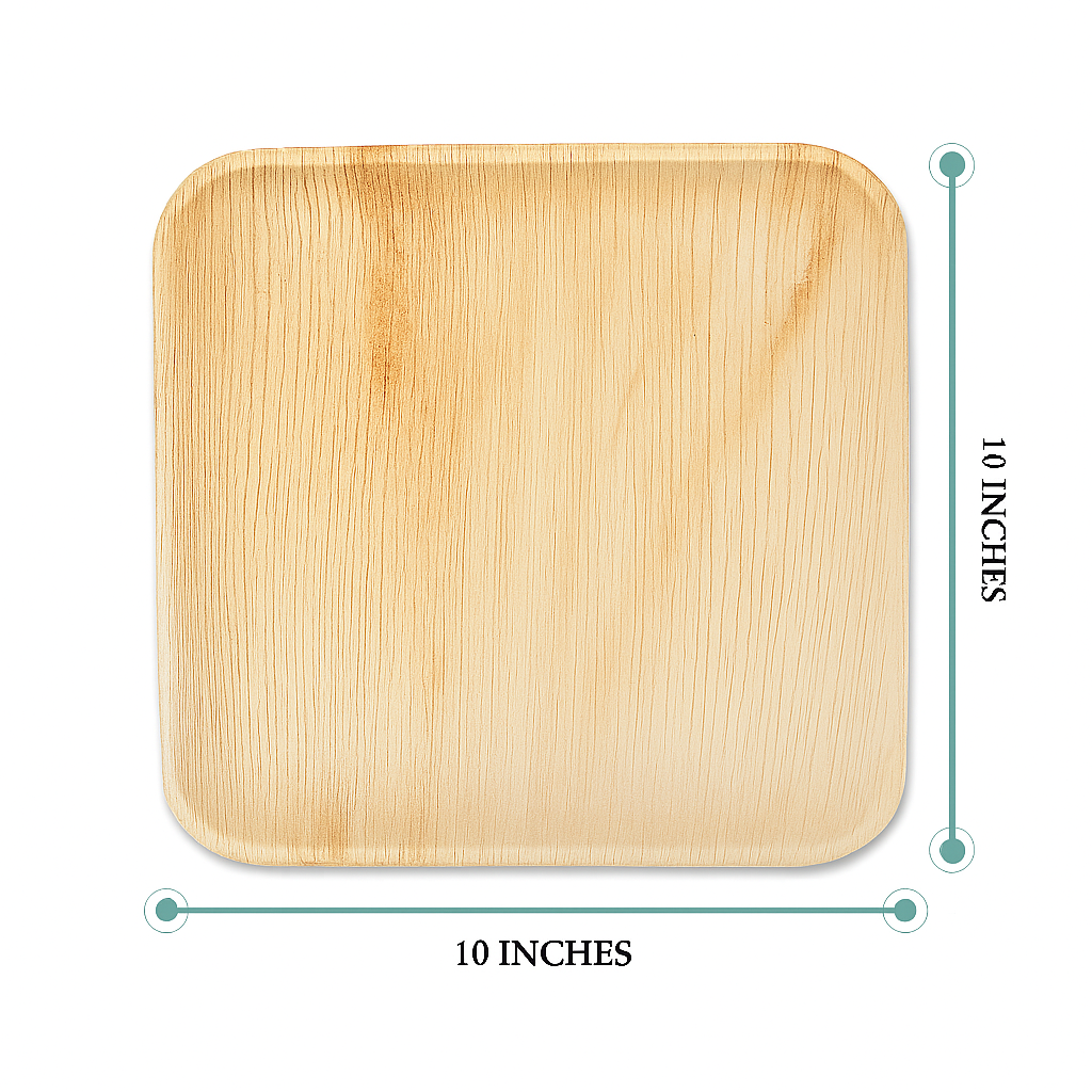 10 inch Square Plates (20 pack)