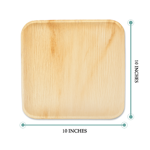 10 inch Square Plates (20 pack)