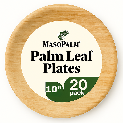 Eco-friendly Singapore palm leaf plate 10 inch round