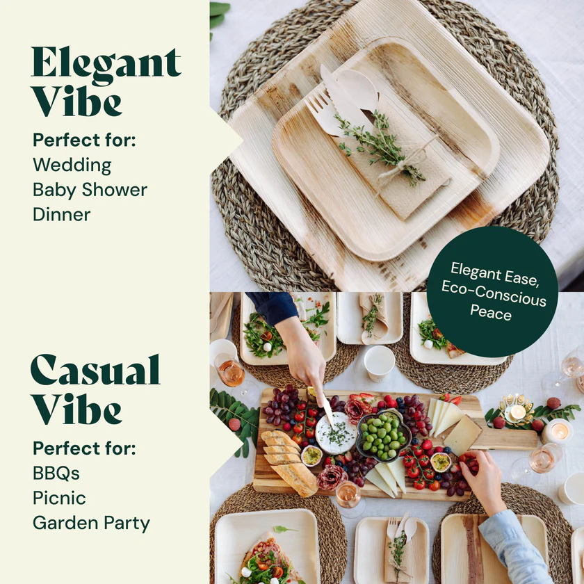 8 inch Square Plates (20 pack)