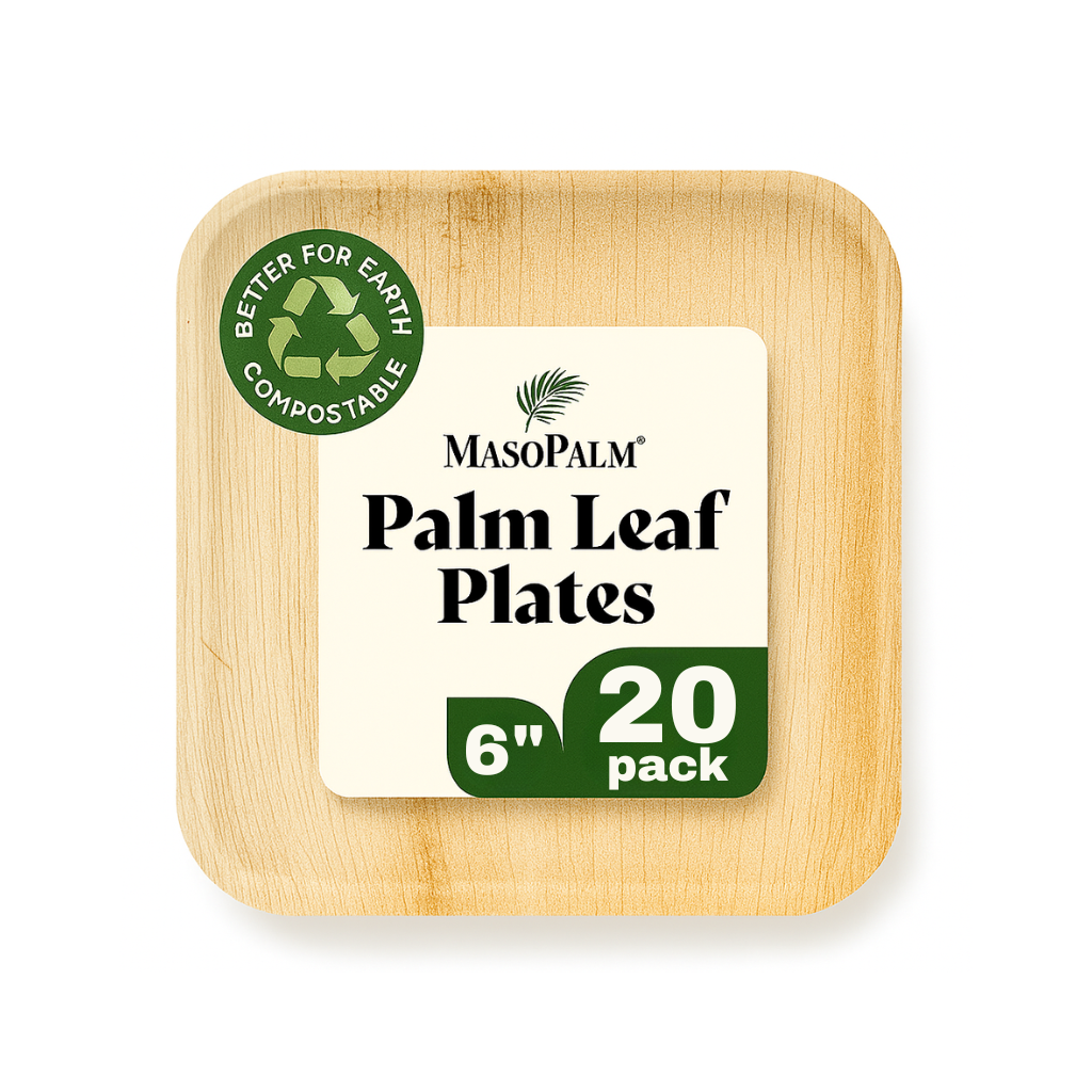 Eco-friendly Singapore palm leaf plate – 6 inch round