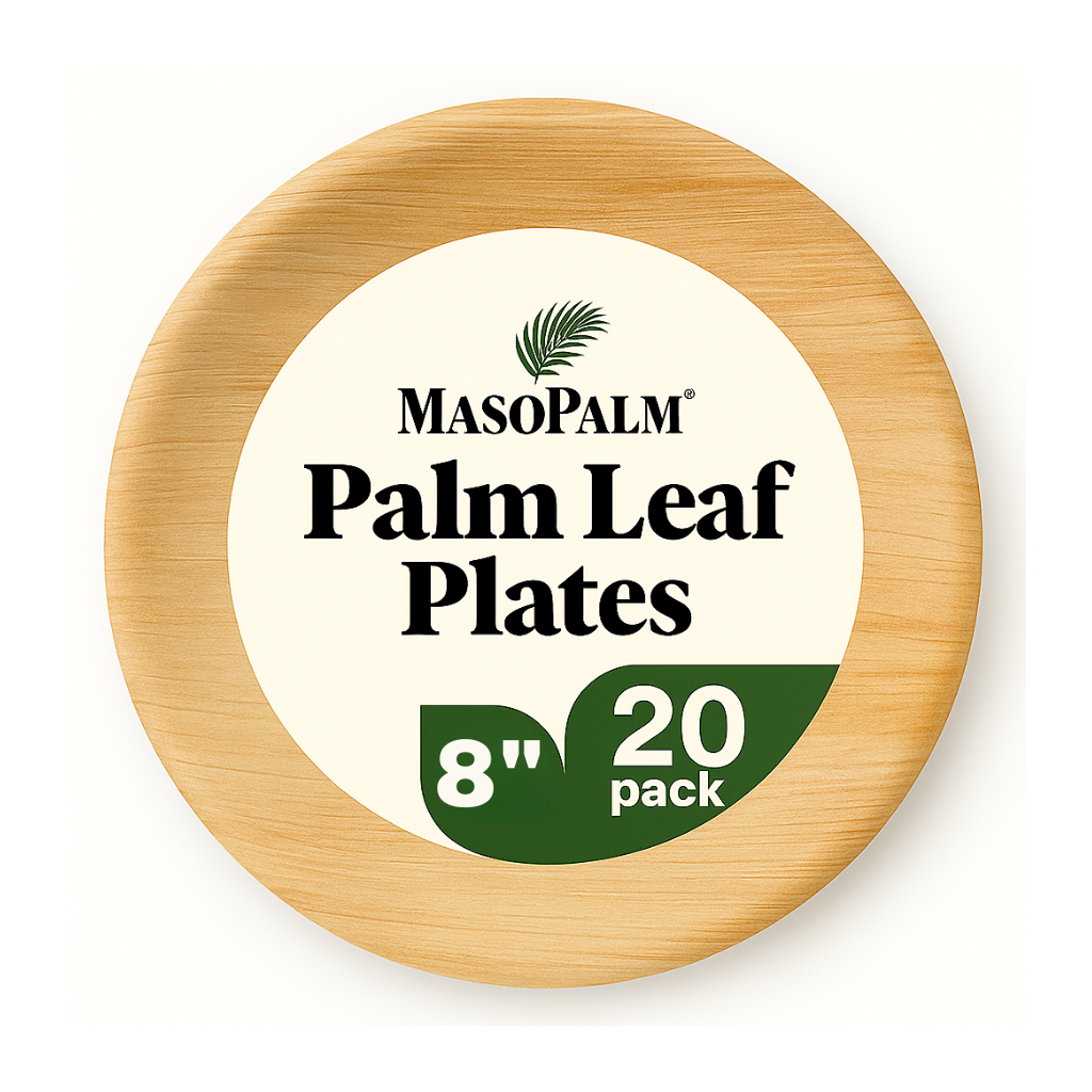 Eco-friendly Singapore palm leaf plate – 8 inch round