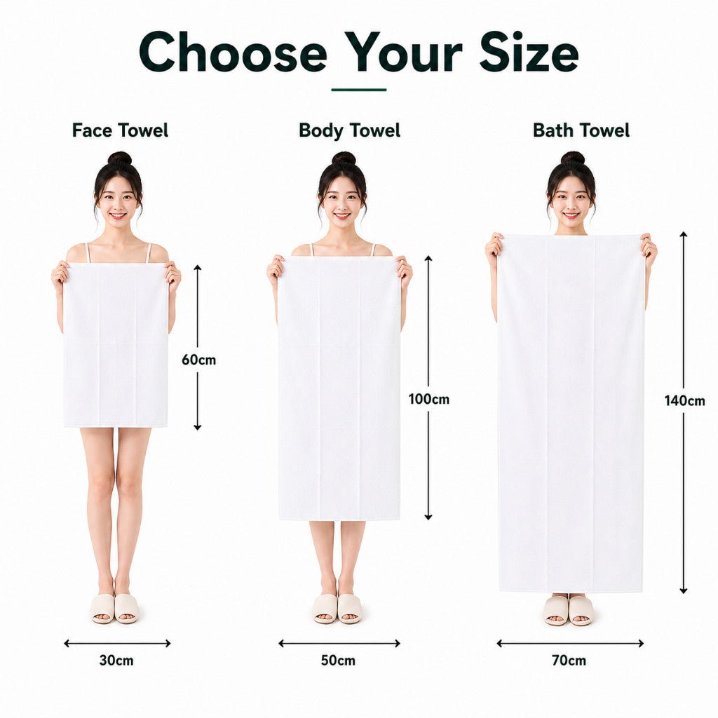 Disposable Travel Bath Towel | Cotton Soft | Hygienic | Individually Packed | Fast Delivery