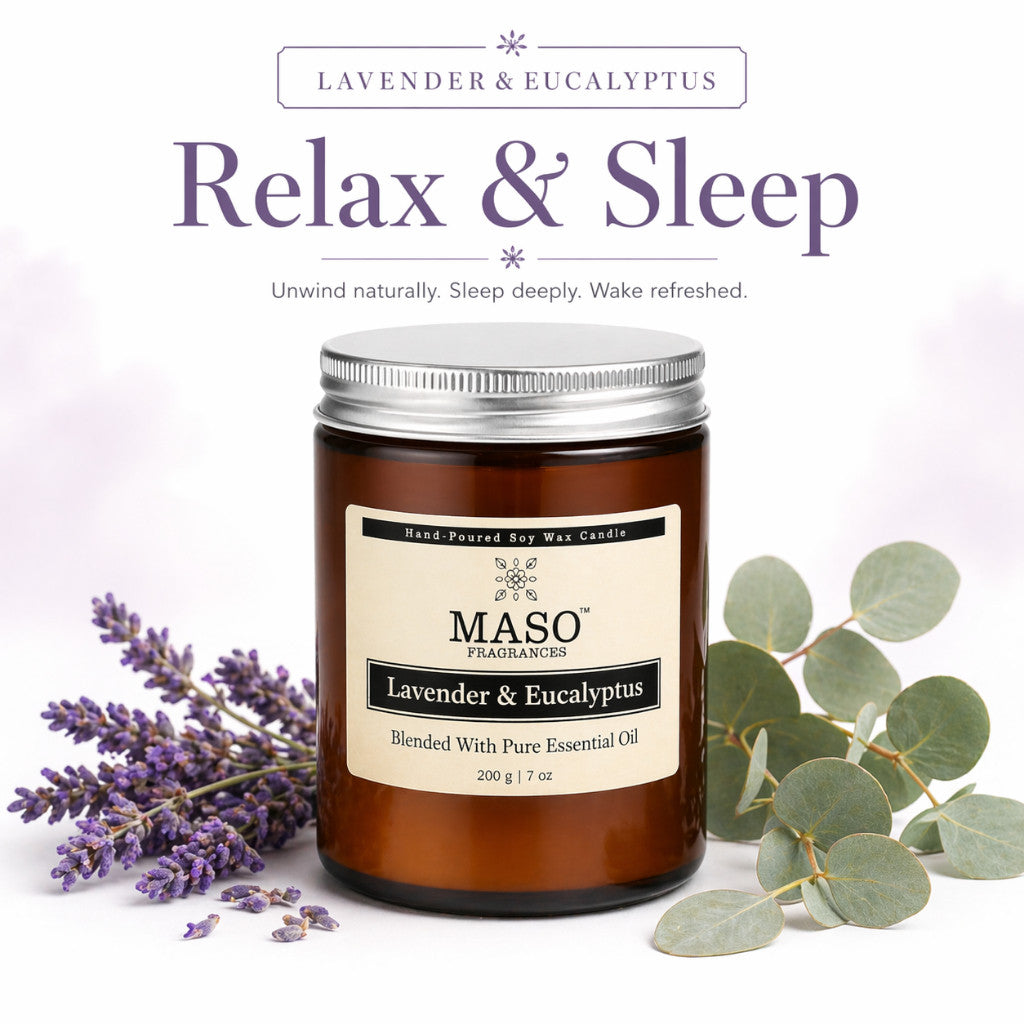 Maso scented soy candle for home fragrance