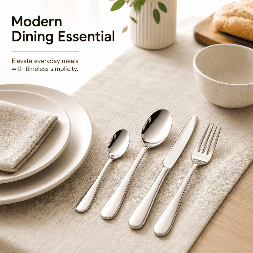 24-Piece Stainless Steel Cutlery Set