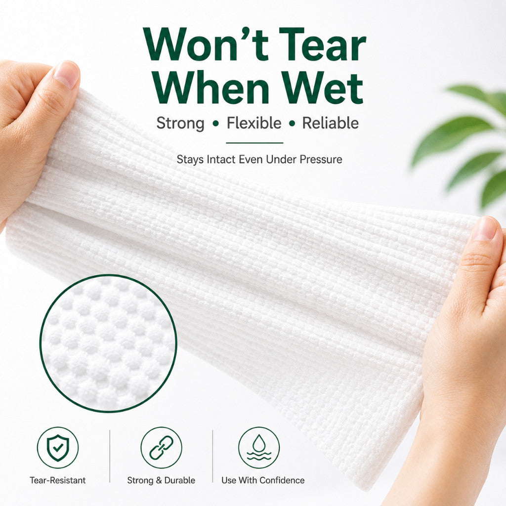Disposable Travel Bath Towel | Cotton Soft | Hygienic | Individually Packed | Fast Delivery