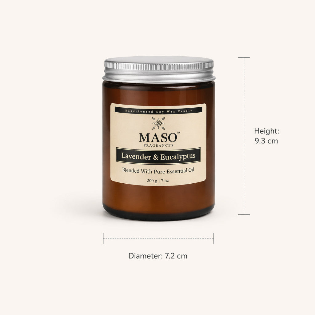 Maso scented soy candle for home fragrance