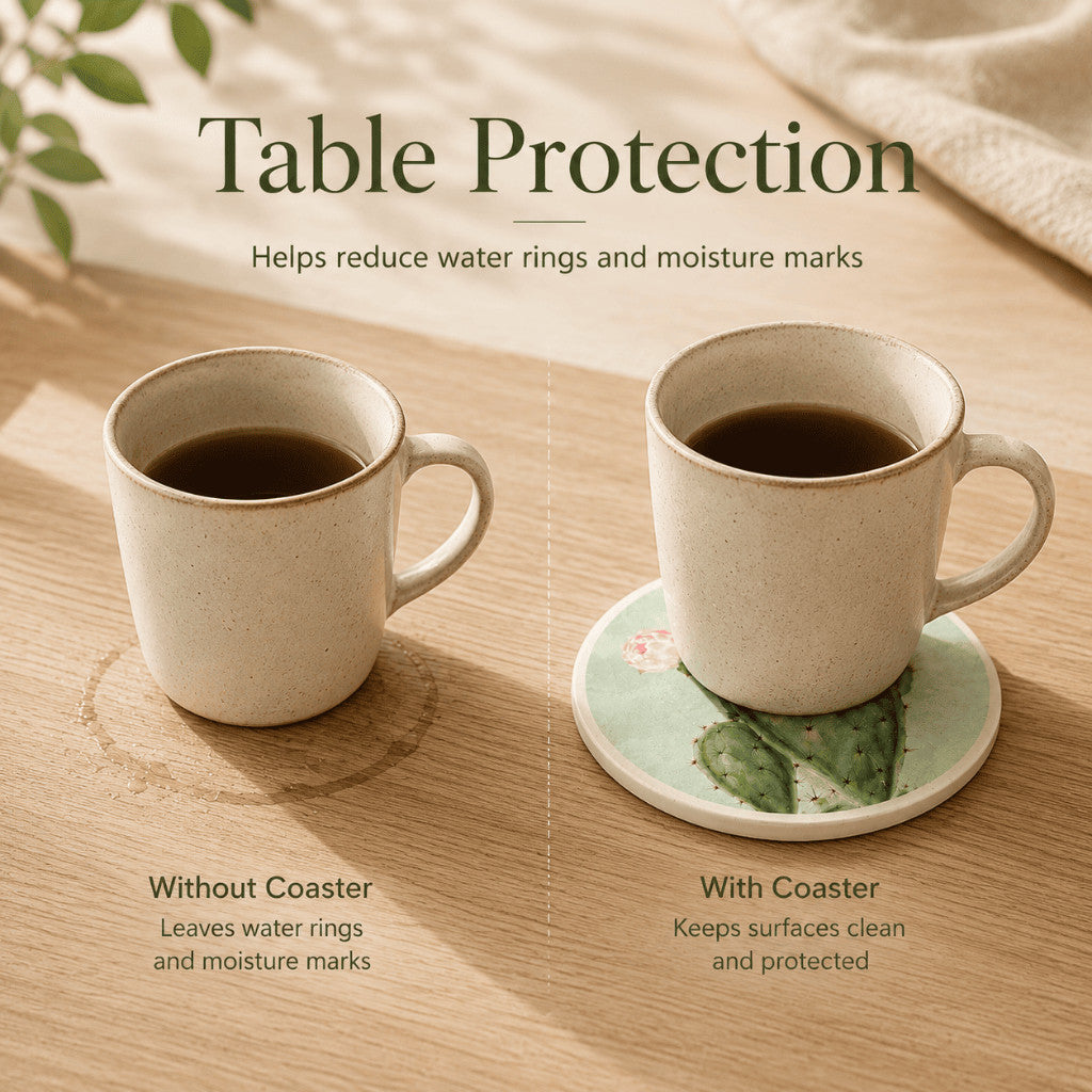 Nordic Diatomite Coaster - Tiger Orchid | Maso Singapore