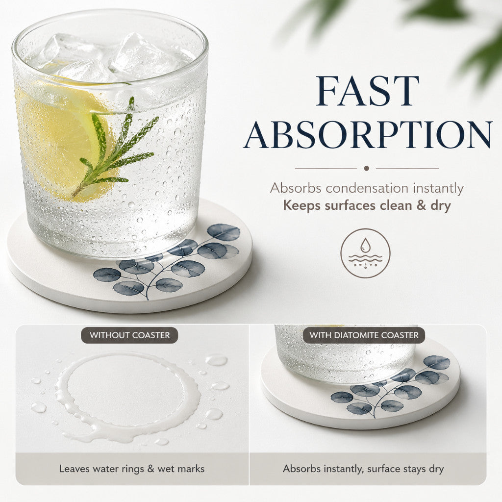 Botanical Diatomite Coaster
