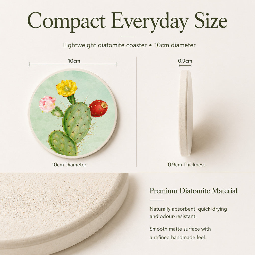 Nordic Diatomite Coaster - Lavender Bloom | Maso Singapore