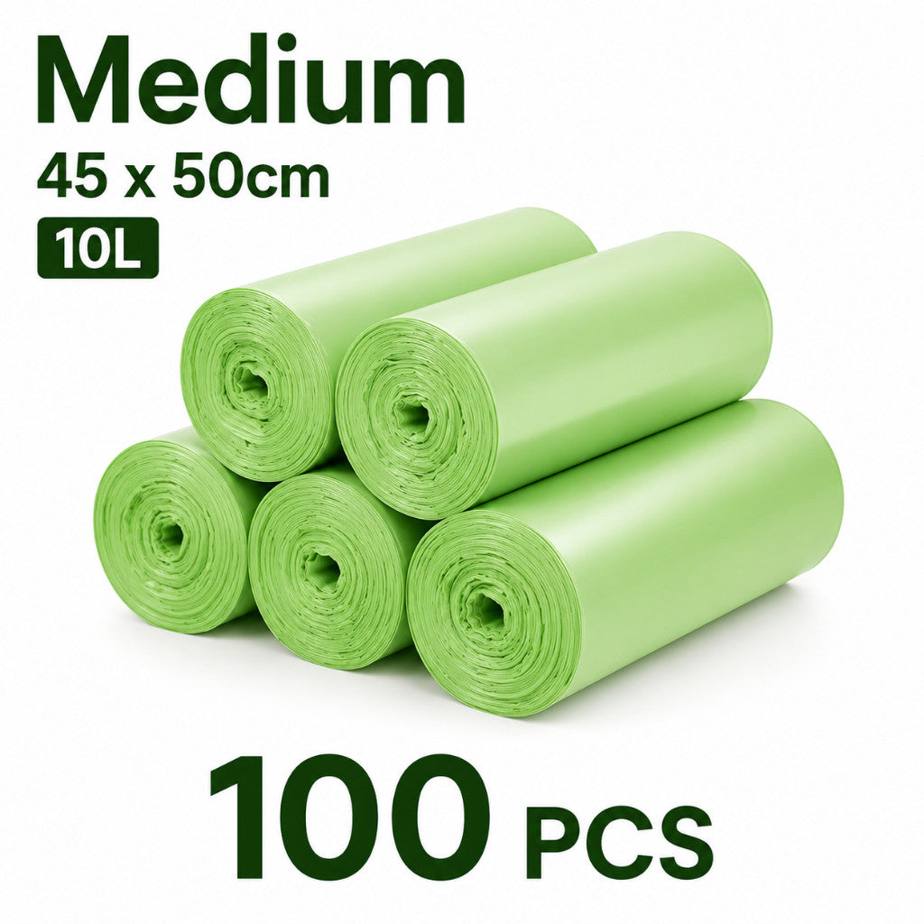 Biodegradable Trash Bag - Garbage Bags Household Compostable Bags Rubbish Bags 2 Sizes
