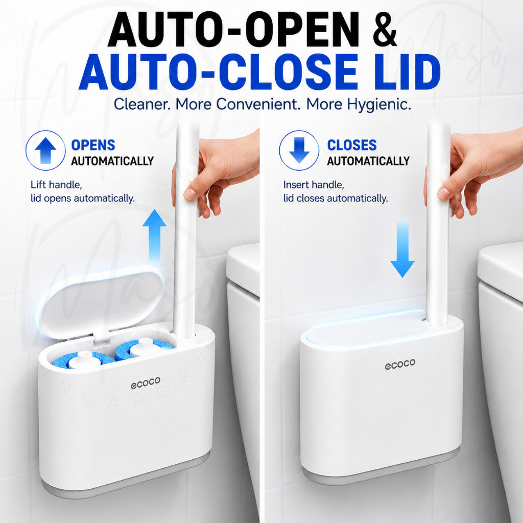 Wall-Mounted Disposable Toilet Brush System