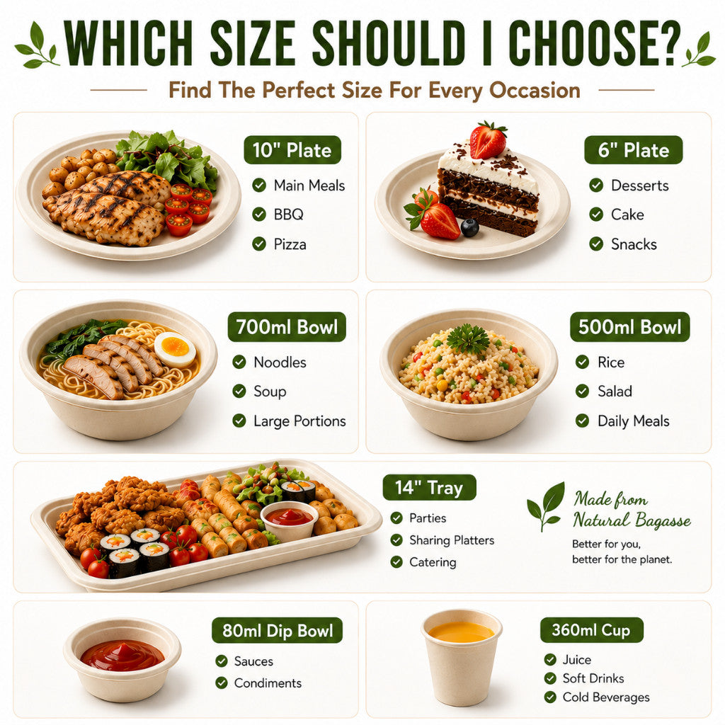 MasoPalm Bagasse Tableware
