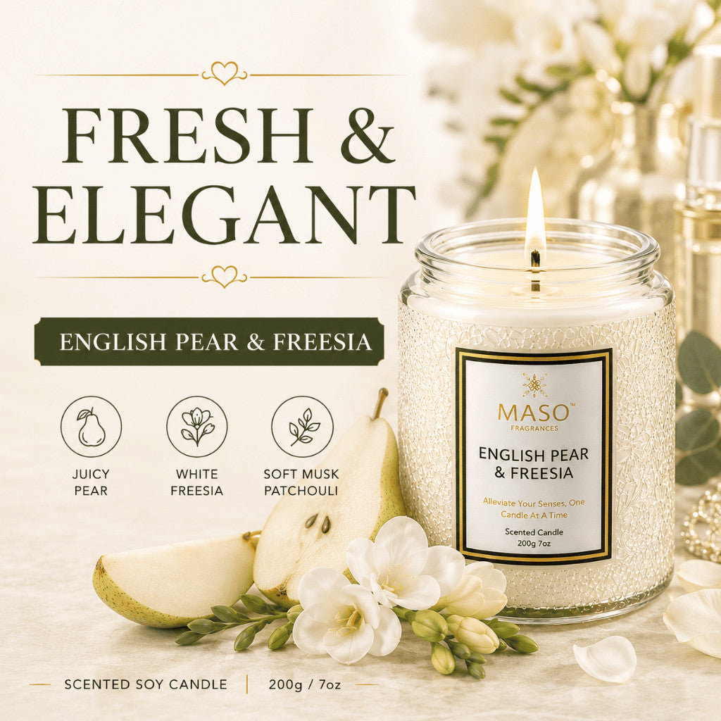Maso premium soy candle for home fragrance
