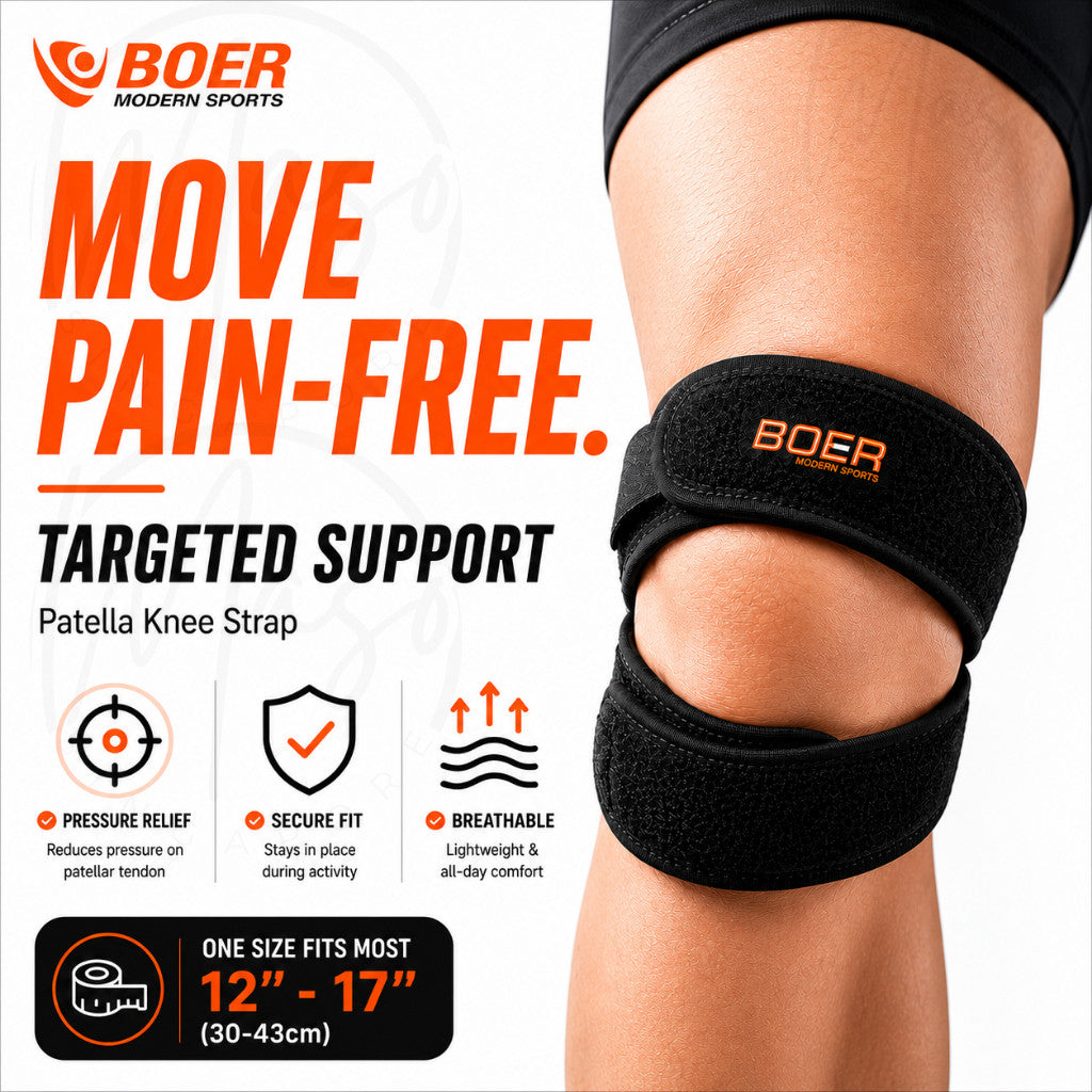 Patella Knee Support - Knee Guard for Running, Stabilizing Brace and support Injury Recovery (1 Pcs)