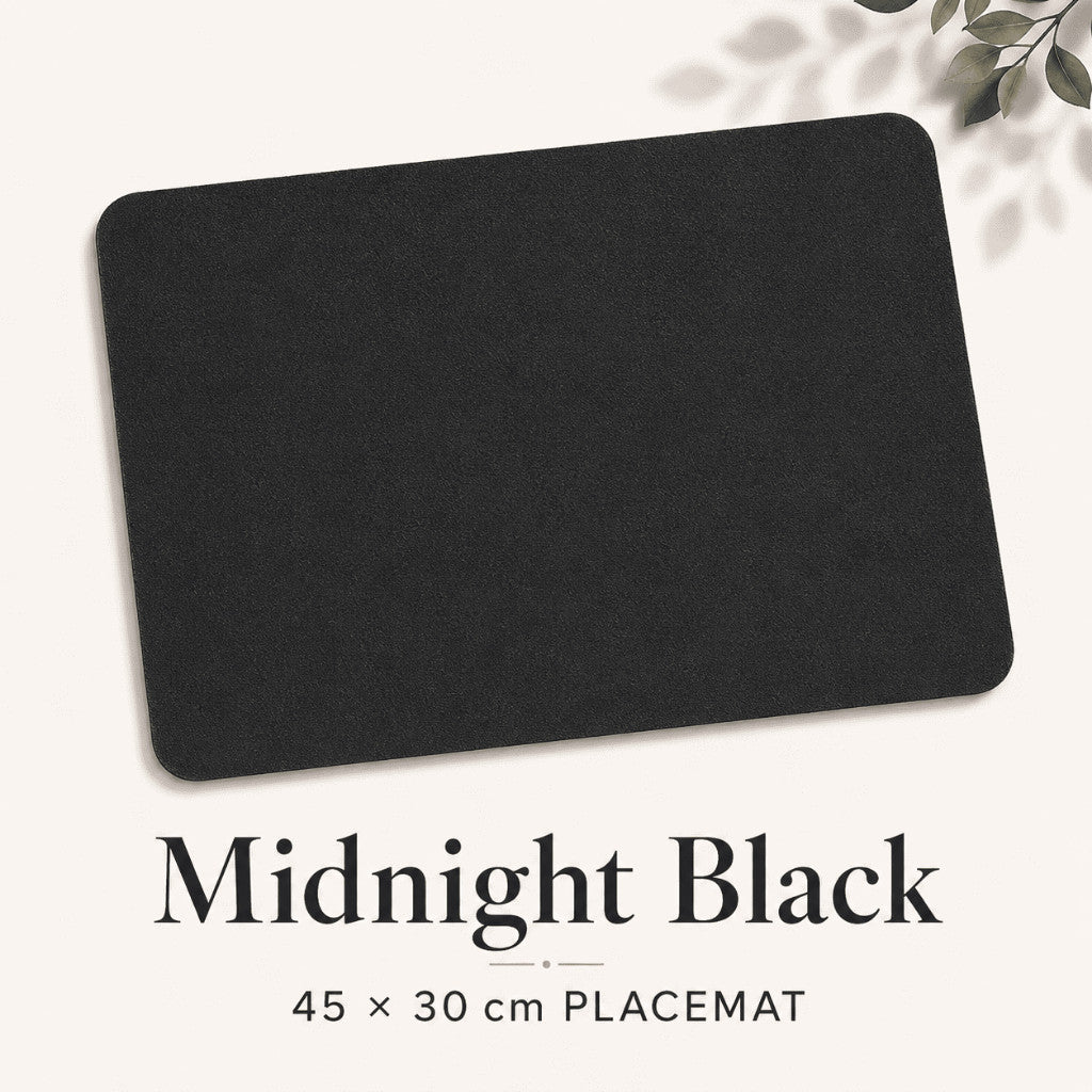 Table Placemat PU Leather Vinyl Reversible Waterproof Heat Resistant Non-Slip Washable Dining Table