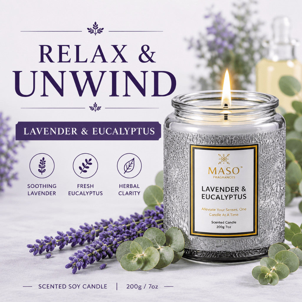 Maso premium soy candle for home fragrance