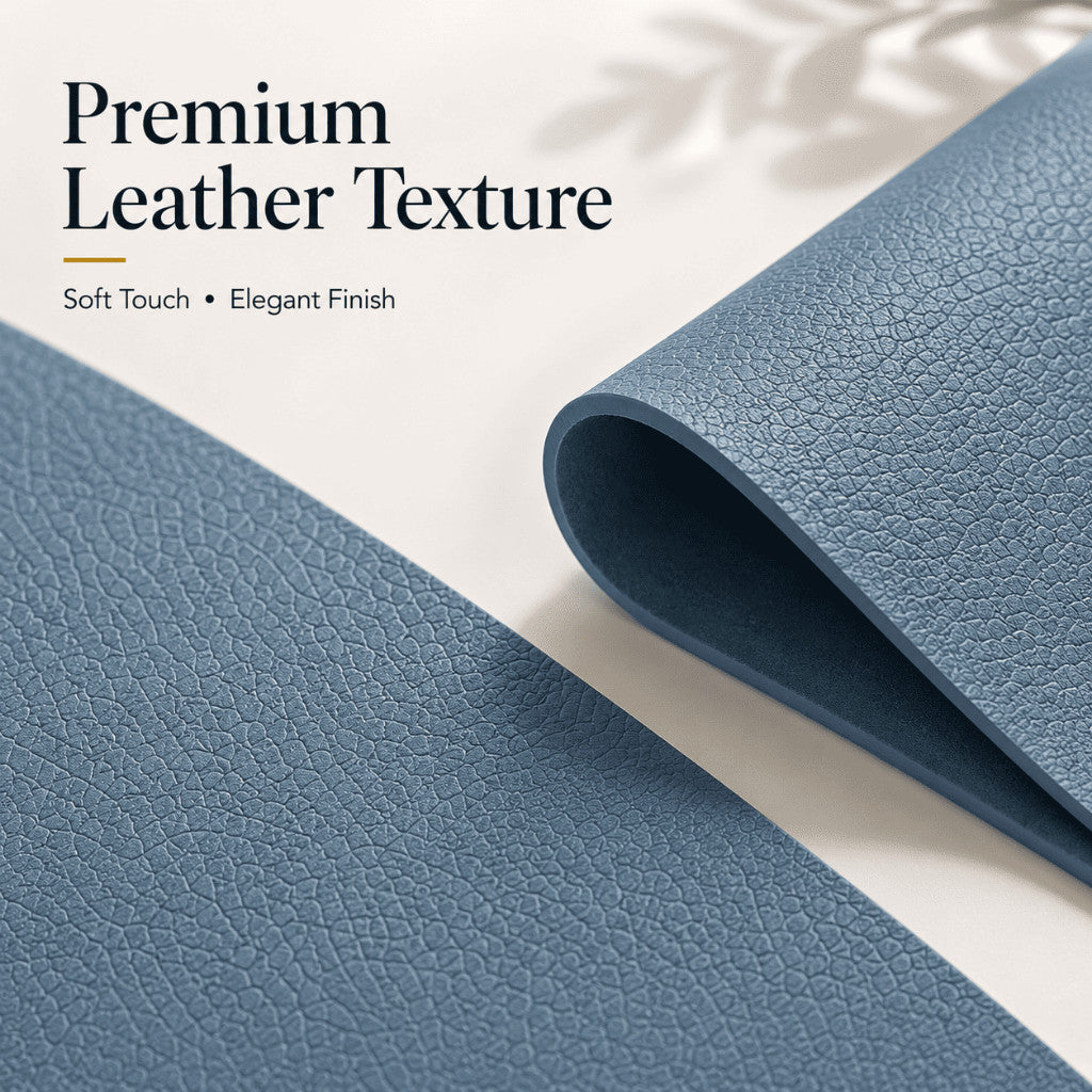 Table Placemat PU Leather Vinyl Reversible Waterproof Heat Resistant Non-Slip Washable Dining Table