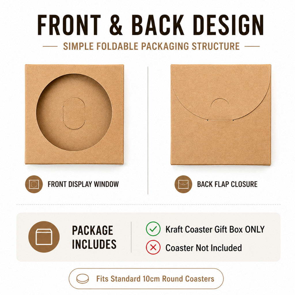 Coaster Kraft Gift Box | Maso Singapore