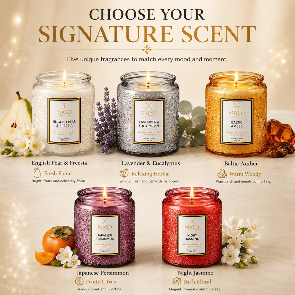 Maso premium soy candle for home fragrance