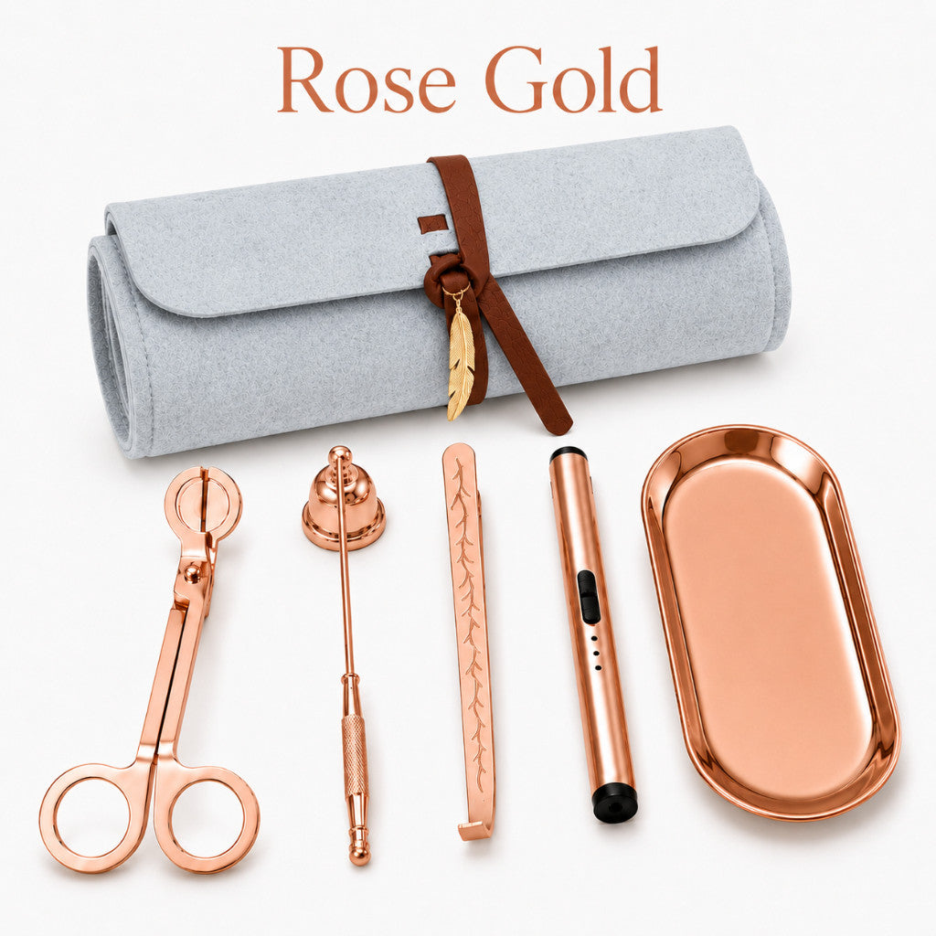 Maso candle care set with USB lighter and candle accessories