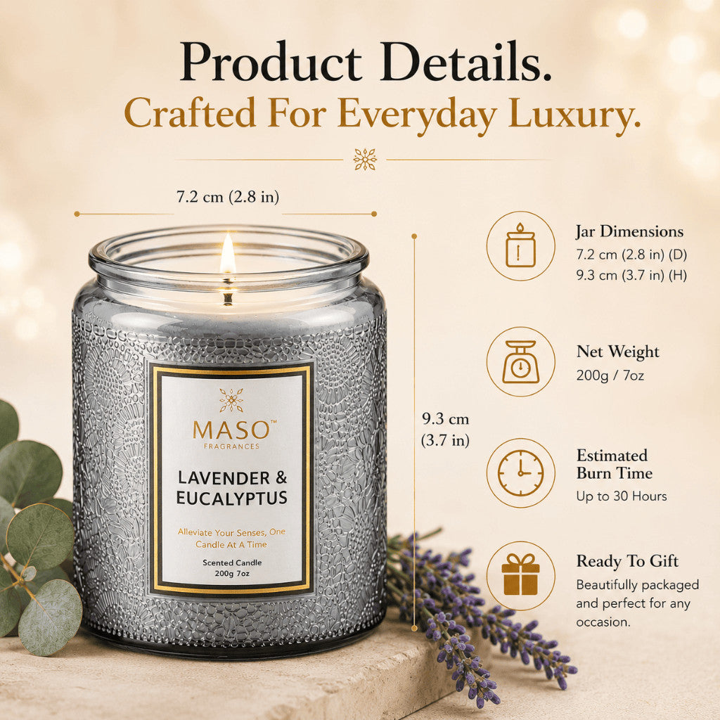 Maso premium soy candle for home fragrance