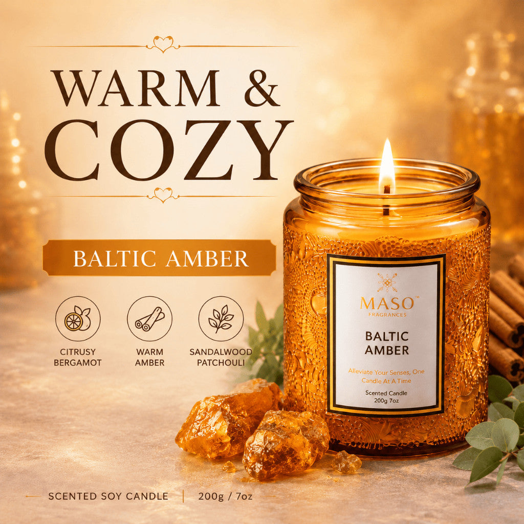 Maso premium soy candle for home fragrance