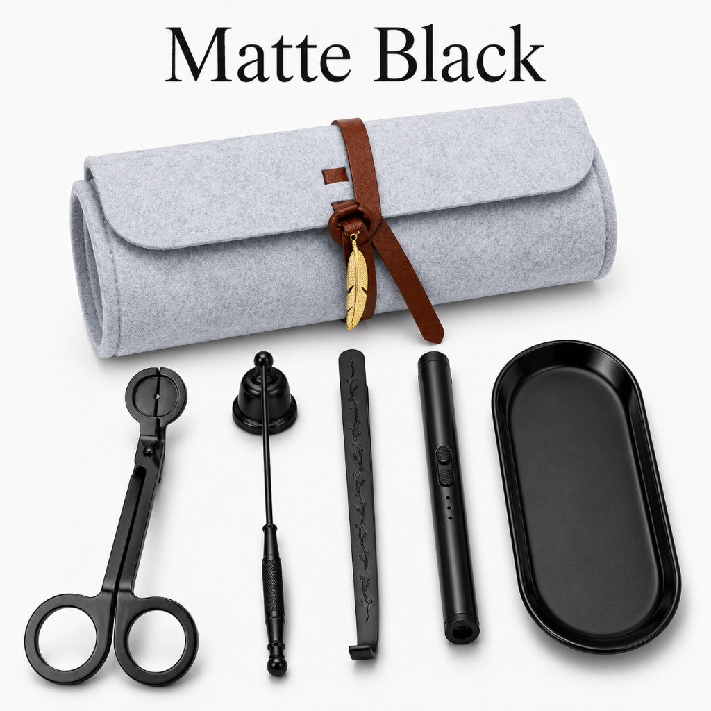 Maso candle care set with USB lighter and candle accessories