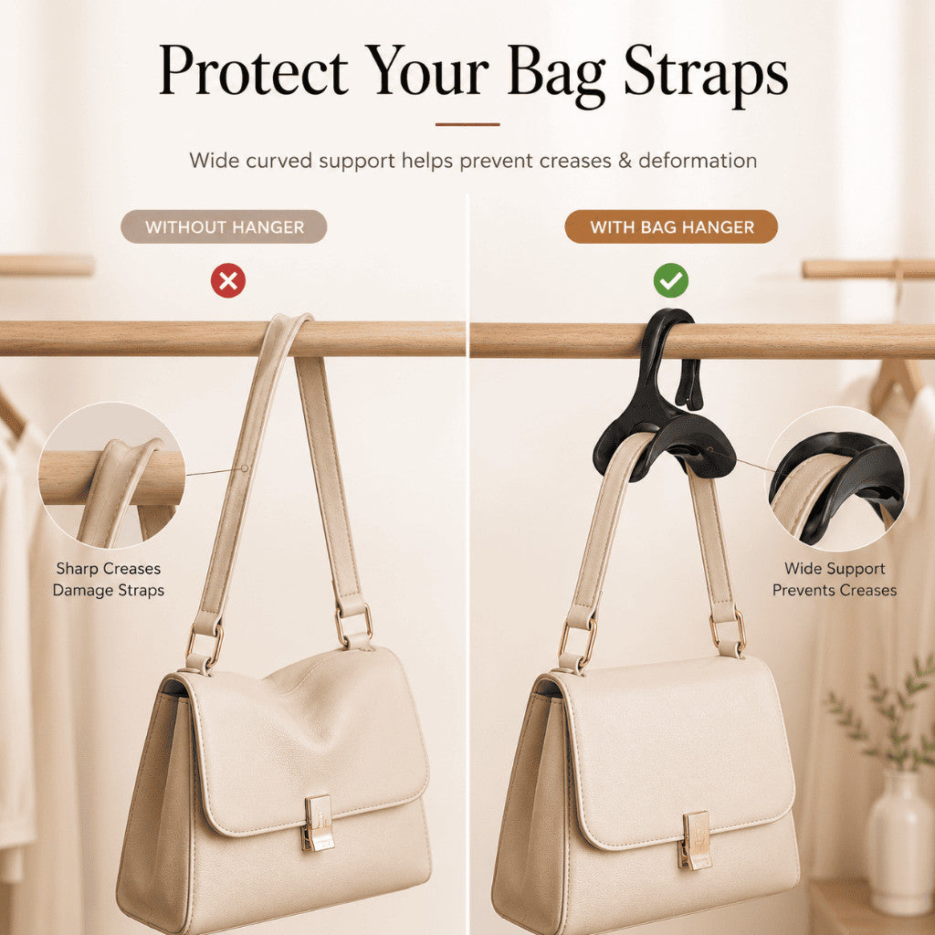 Handbag Hanger & Strap Protector - Black | Maso Singapore